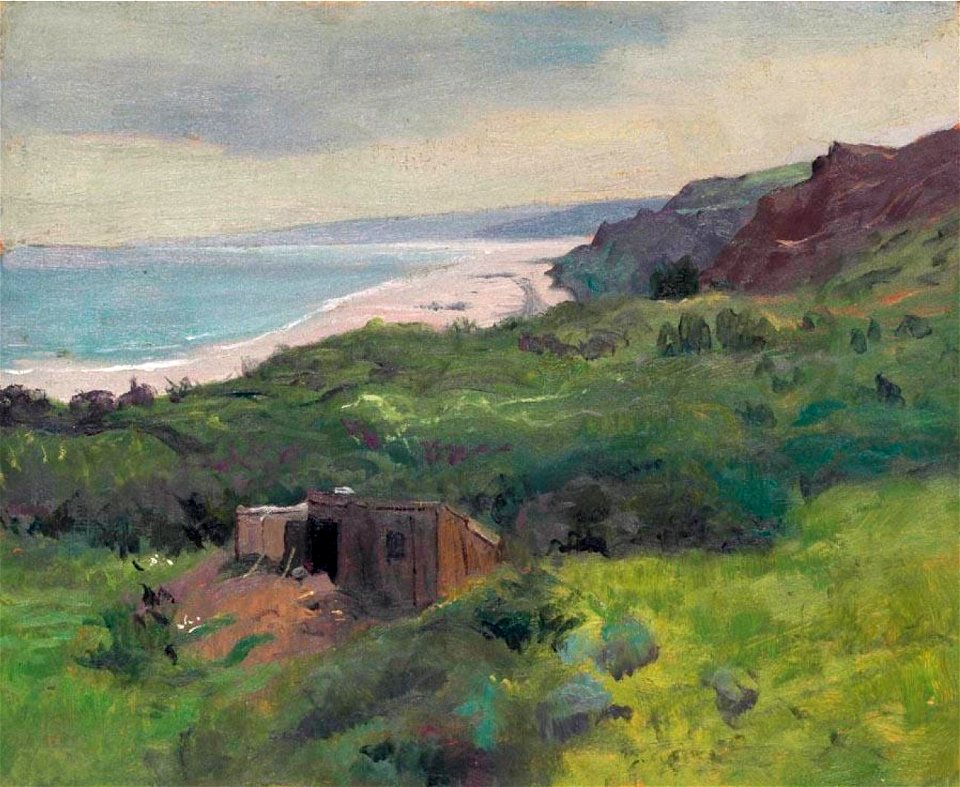 Vallotton - HOULGATE, LA FALAISE, 1913, lot.111 (cropped)