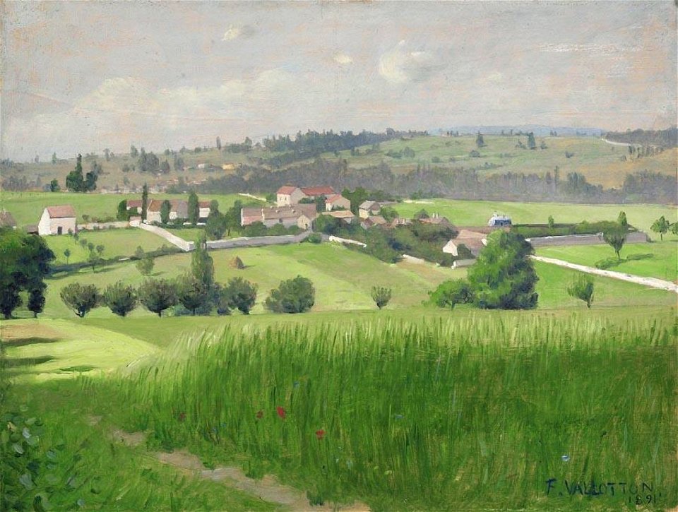 Vallotton - PAYSAGE EPINAY-SUR-ORGE, 1891, lot.66 (cropped)
