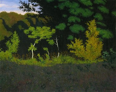 Vallotton - LISIÈRE DE FÔRET, 1920, lot.58