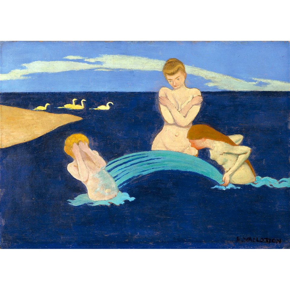 Vallotton - PETITES BAIGNEUSES, lot.35
