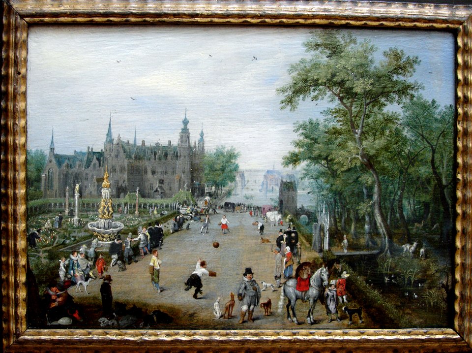 Van de Venne, A Jeu de Paume before a country palace