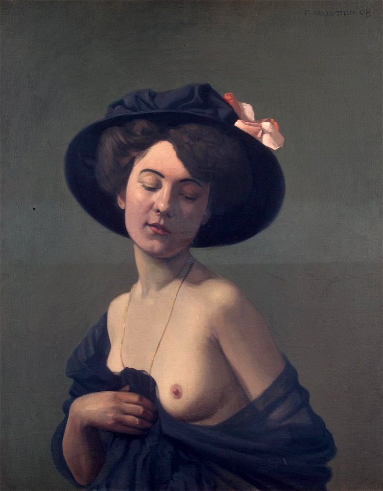 Vallotton - Woman in a Black Hat, 1908, ГЭ-5108