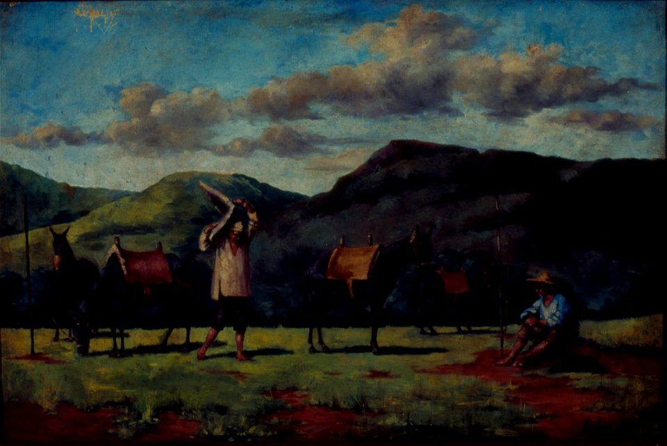 Van Emelen, Adrien Henri Vital - Tropeiros a Beira da Estrada, 1830