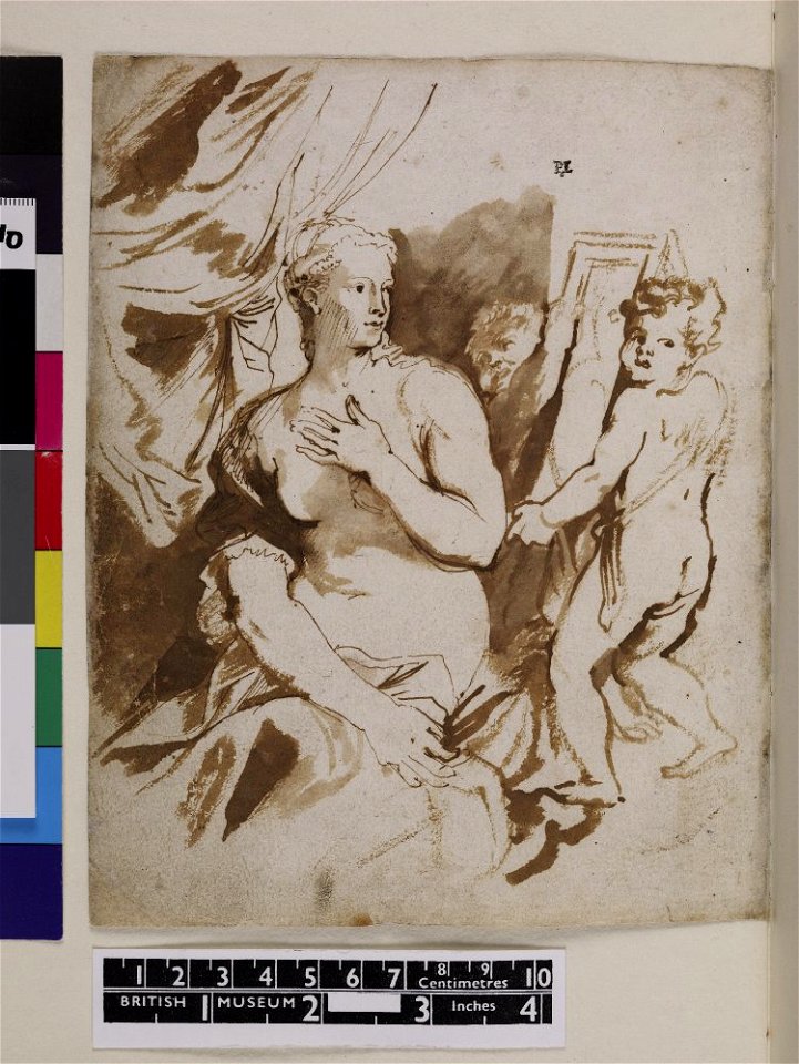 Van Dyck - 1957,1214.207.119, Verso Toilet of Venus, after Titian, leaf from van Dyck's Italian Sketchbook