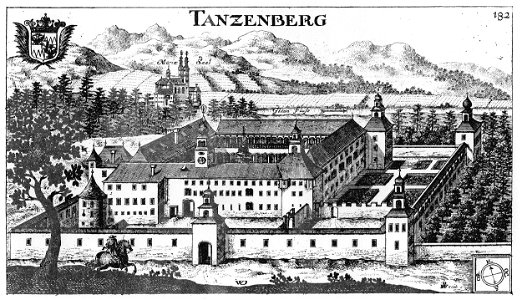 Valvasor TANZENBERG 1680 Kupferstich