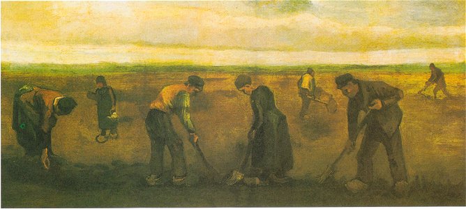 Van Gogh - Bauern beim Kartoffelsetzen