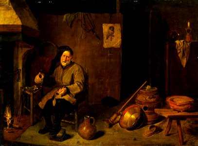 Van Brekelenkam Peasant with mug