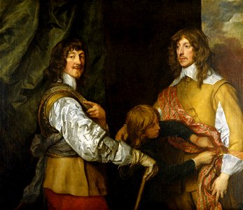 Van Dyck - Mountjoy Blount, 1st Earl of Newport (1597-1665), Lord George Goring (1608-1657) and a Page, 1635 - 1640