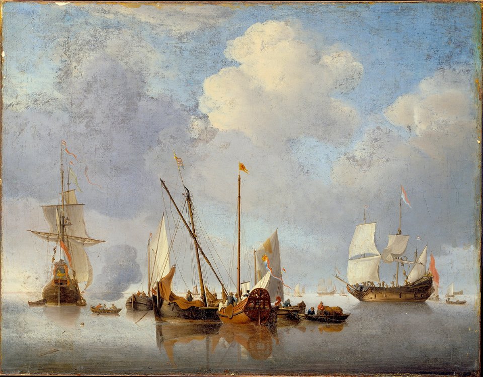 Van de Velde, Willem the younger - A Calm - Google Art Project (545174)
