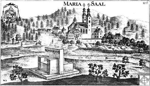 Valvasor MARIA SAAL 1680 Kupferstich