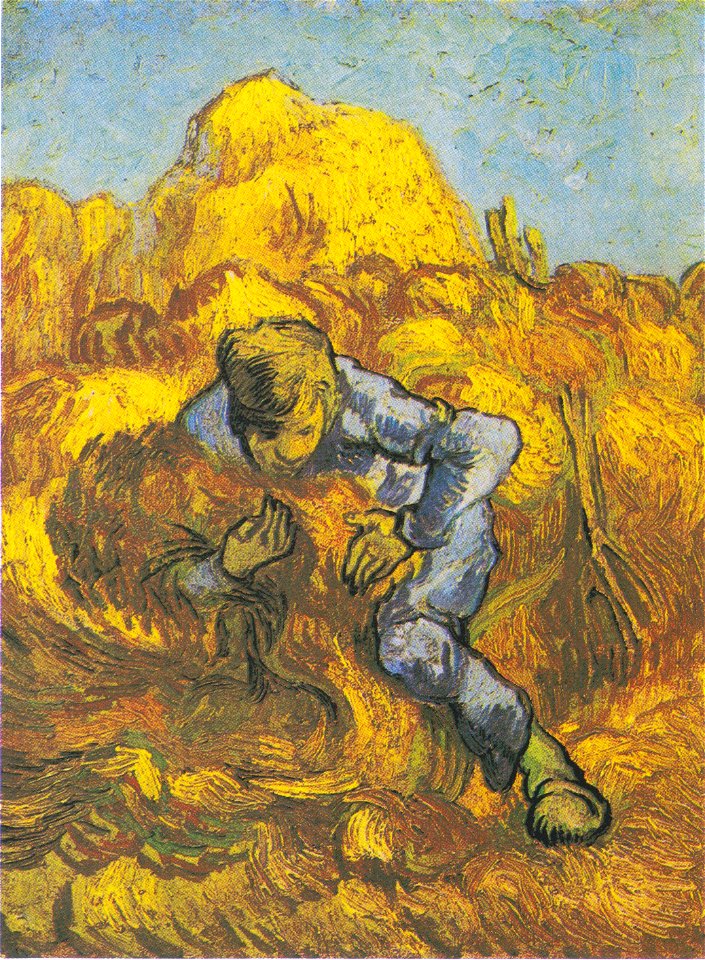 Van Gogh - Der Garbenbinder (nach Millet)
