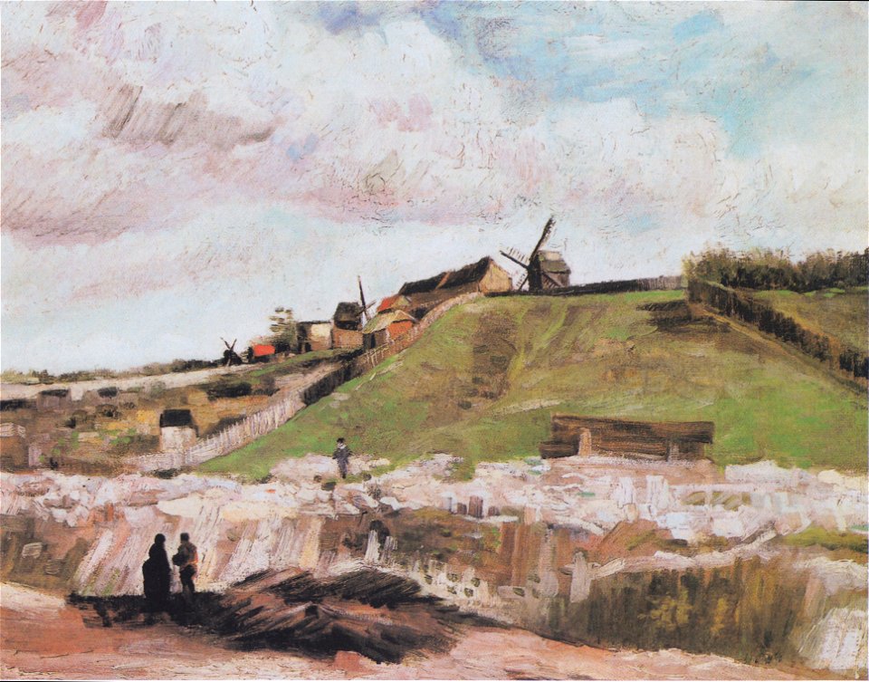 Van Gogh - Blick auf Montmartre mit Steinbruch und Mühlen1