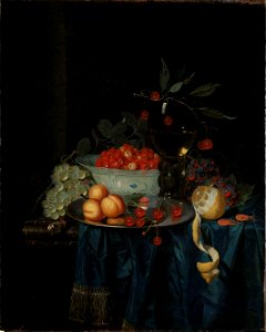 Nicolaes van Gelder - Fruits and berries - NG.M.00460 - National Museum of Art, Architecture and Design. Free illustration for personal and commercial use.