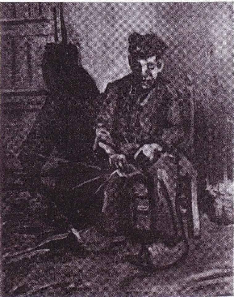 Van Gogh - Bauer, sitzend beim Korbflechten2