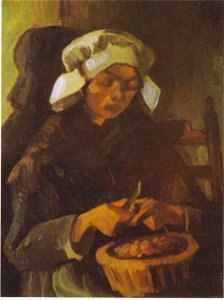 Van Gogh - Bäuerin beim Kartoffelschälen