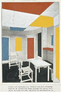 Van Doesburg and Rietveld interior 1919
