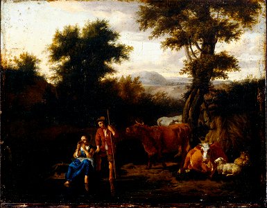 Van de Velde, Adriaen - Peasants and Cattle - Google Art Project