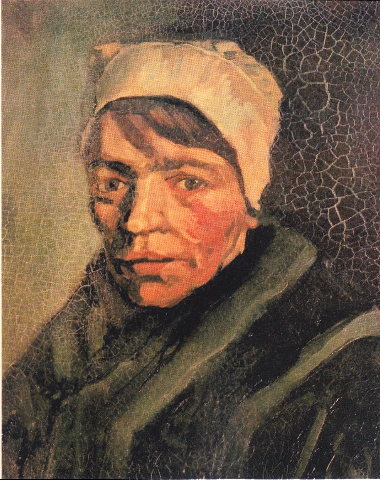 Van Gogh - Kopf einer Bäuerin mit weißer Haube1