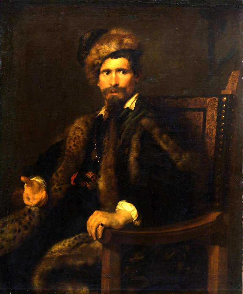 Van Dyck - Bildnis eines Herrn im Pelz (Fürst Rhodokanakis-Giustiniani von Chios), Um 1628-32