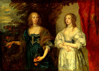 Van Dyck - Lady Dobbins and Countess Portland. 1638 - 1639
