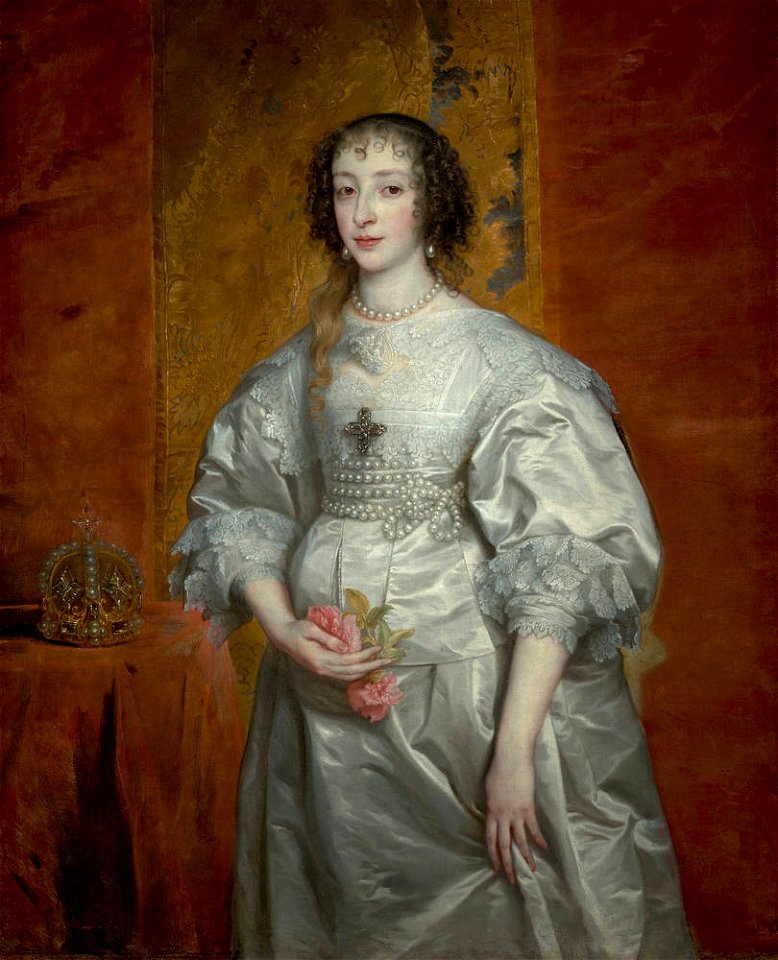 Van Dyck - Henrietta Maria von Frankreich (1609–1669), Gemahlin Karls I. von England, Um 1635