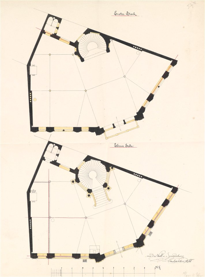 Van der Nüll-Sicard von Sicardsburg Entwurf zum Kaufhaus Philipp Haas 1866 img02
