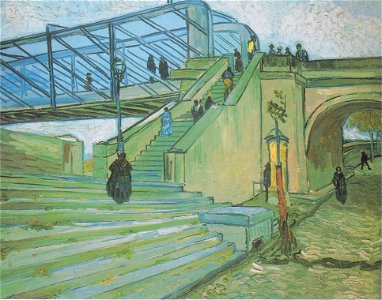 Van Gogh - Die Brücke von Trinquetaille. Free illustration for personal and commercial use.
