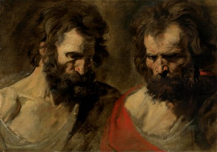 Van Dyck - TWO STUDIES OF A BEARDED MAN