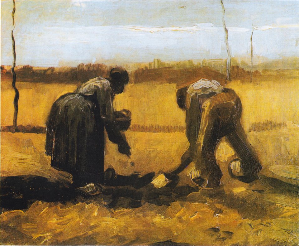 Van Gogh - Bauer und Bäuerin beim Kartoffelsetzen