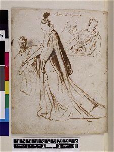 Van Dyck - 1957,1214.207.112, Verso Roman woman and Salome with the head of John the Baptist