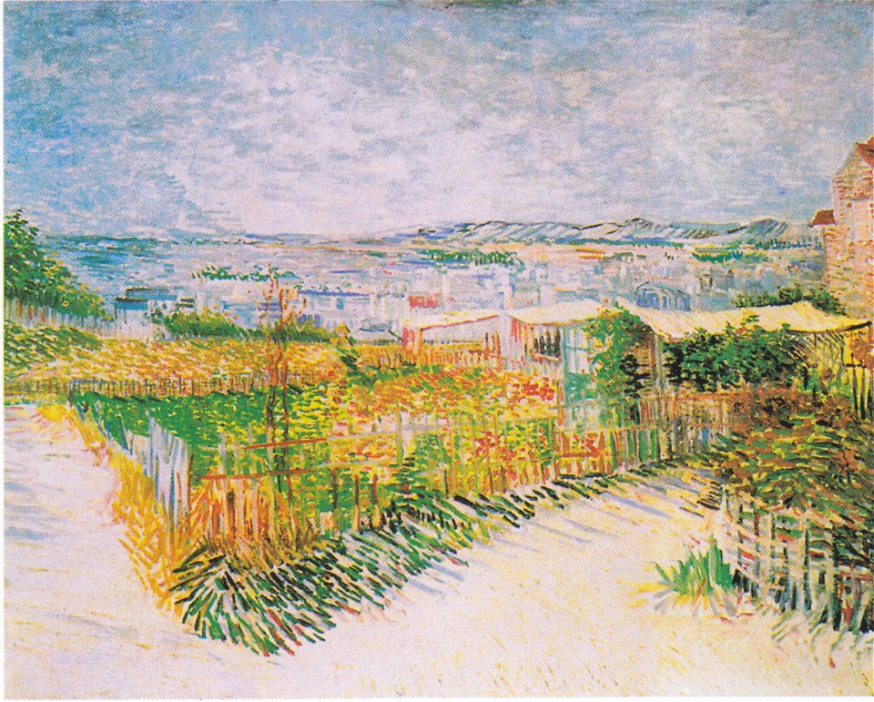 Van Gogh Gem Seg Rten Am Montmartre Free Stock Illustrations