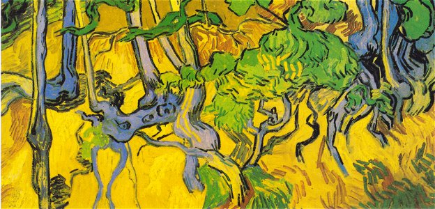 Van Gogh - Baumwurzeln und Baumstämme