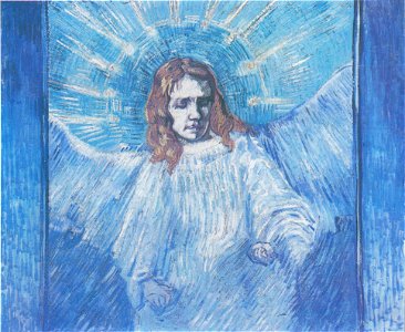 Van Gogh - Halbfigur eines Engels (nach Rembrandt)