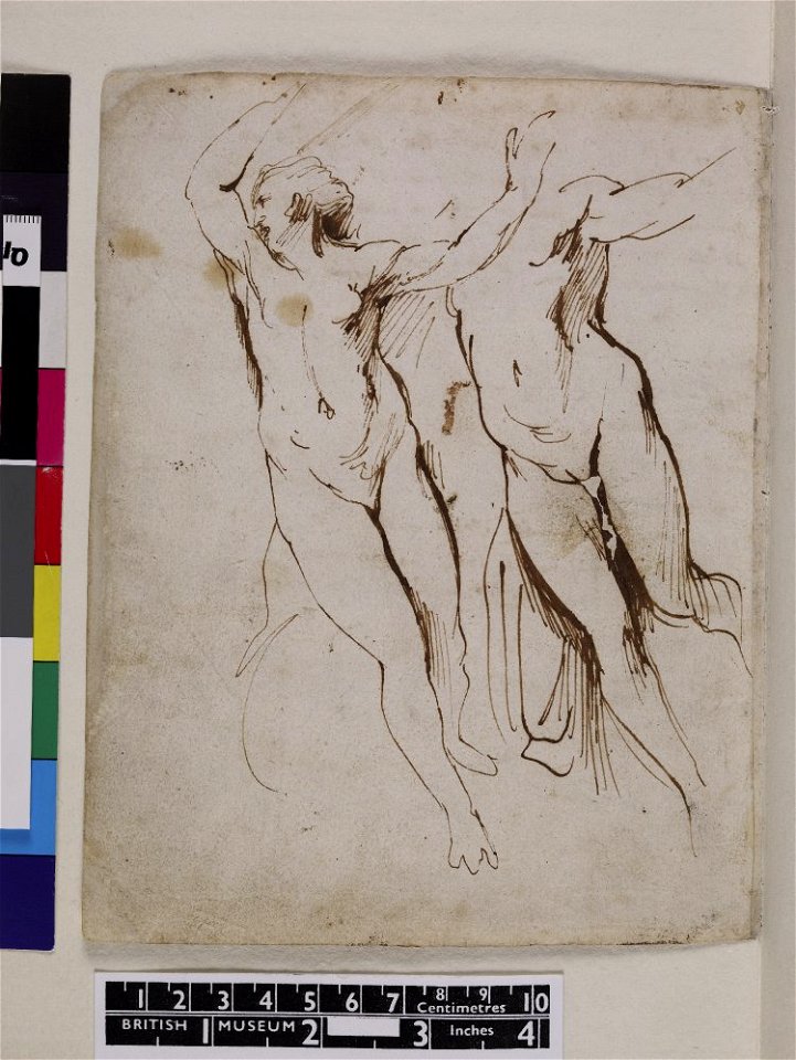 Van Dyck - 1957,1214.207.110, Verso Two female nudes with arms raised