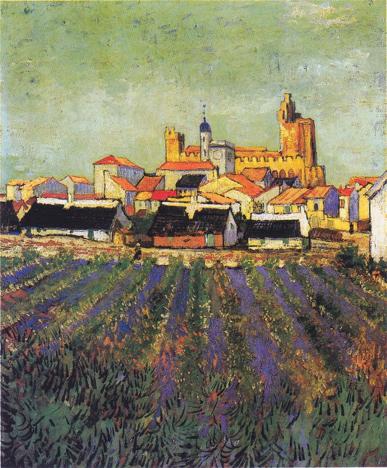 Van Gogh - Blick auf Saites-Maries1