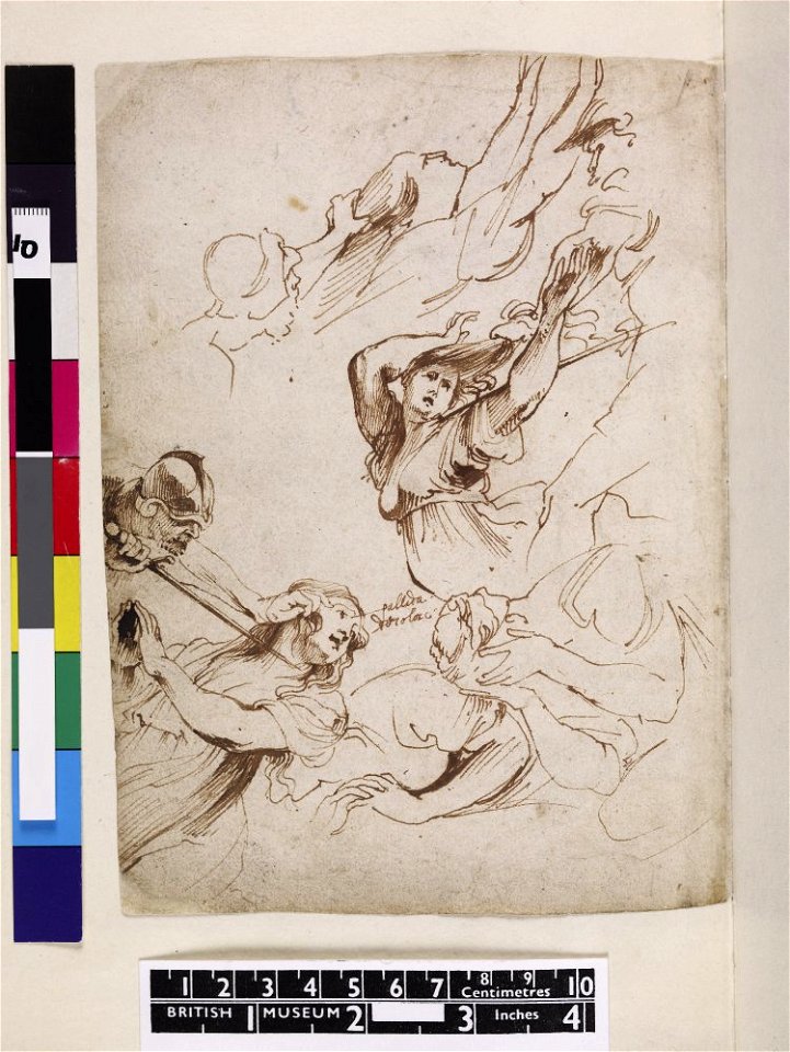 Van Dyck - 1957,1214.207.13, Verso The Martyrdom of St Ursula, after Rubens' oil sketch (Brussels)