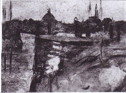 Van Gogh - Stadtansicht von Amsterdam