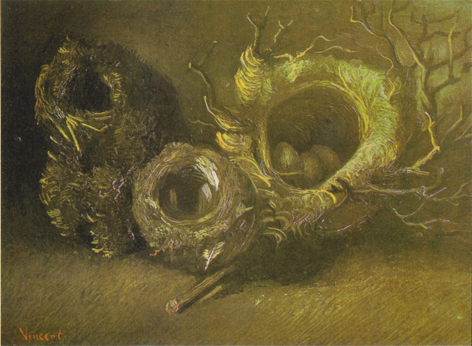 Van Gogh - Stillleben mit drei Vogelnestern3