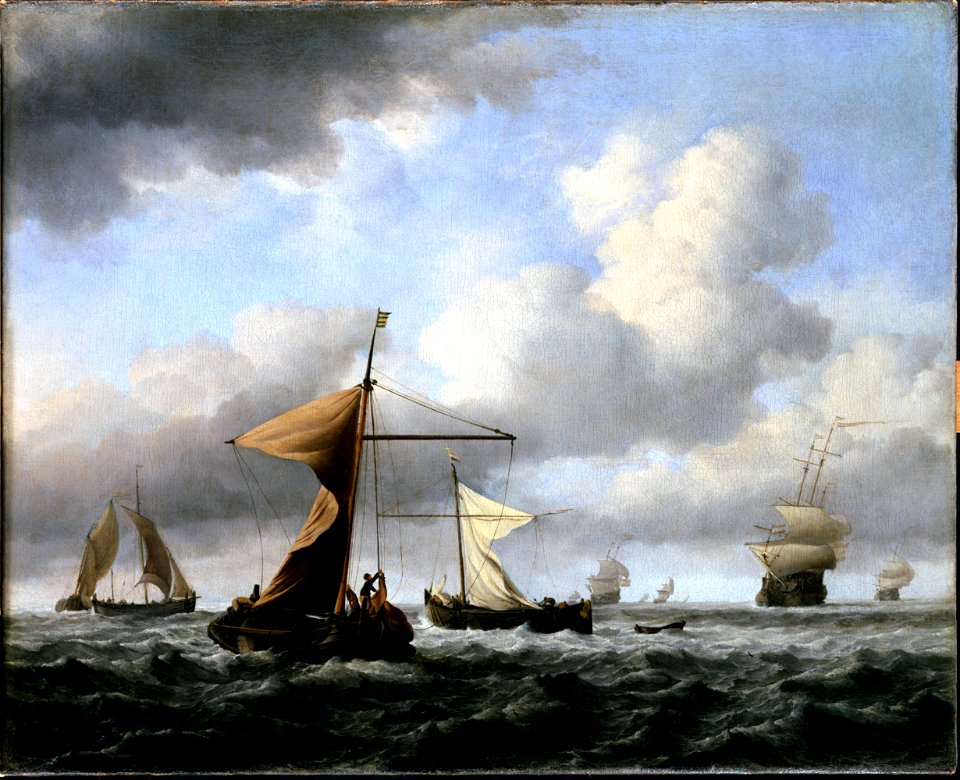 Van de Velde, Willem the younger - A Brisk Breeze - Google Art Project