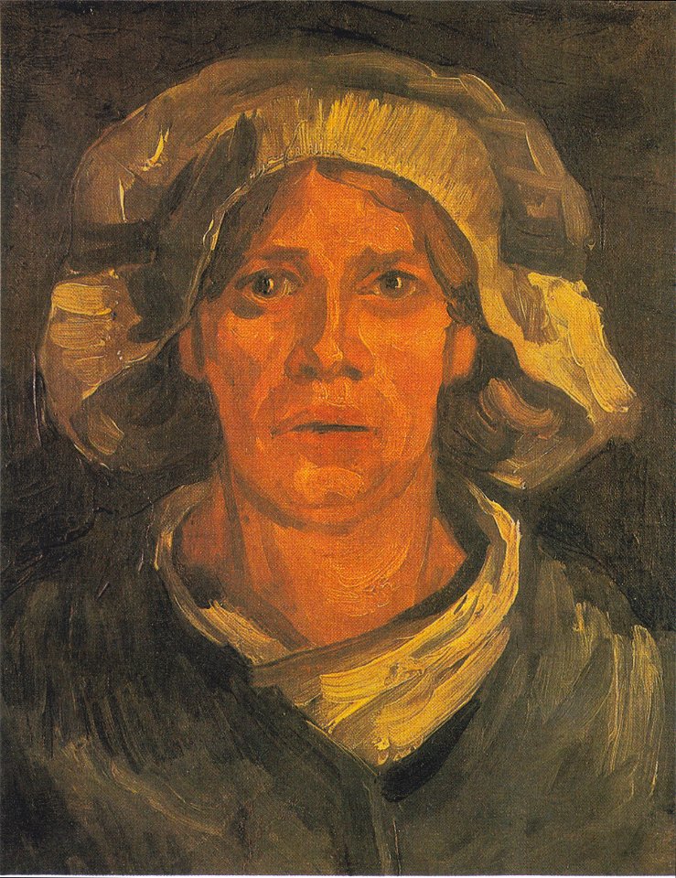 Van Gogh - Kopf einer Bäuerin mit weißer Haube26