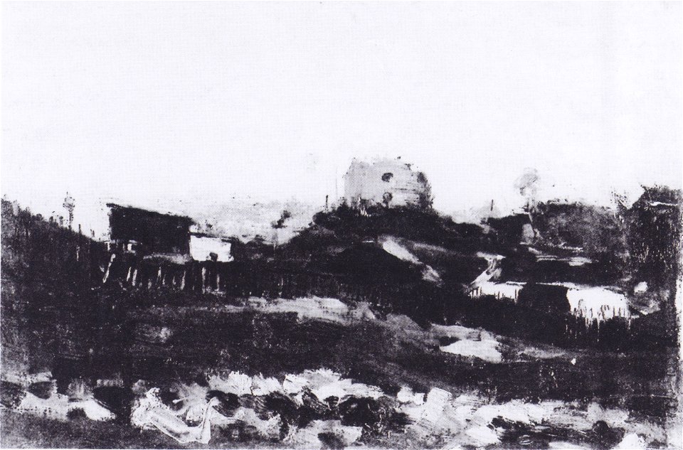 Van Gogh - Blick auf Montmartre mit Steinbruch