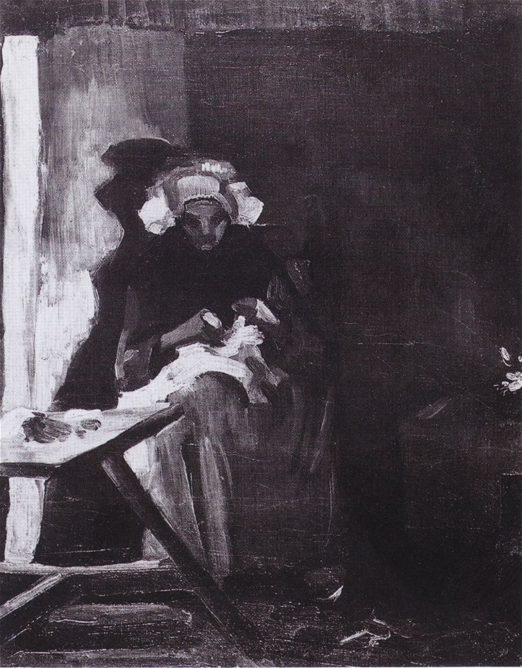 Van Gogh - Bäuerin, nähend