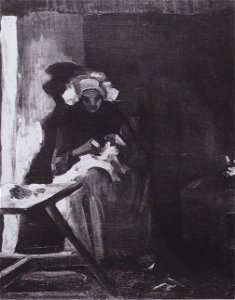 Van Gogh - Bäuerin, nähend