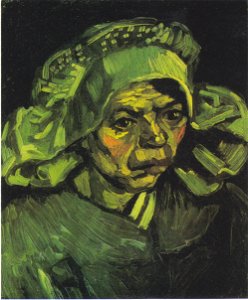 Van Gogh - Kopf einer Bäuerin mit weißer Haube 28