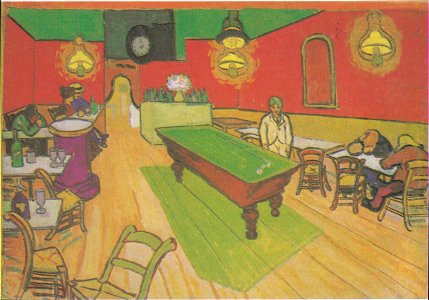 Van Gogh - Das Nachtcafé in Arles. Free illustration for personal and commercial use.