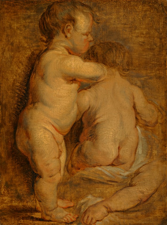 Van Dyck - Study for two Putti, 1615-1618