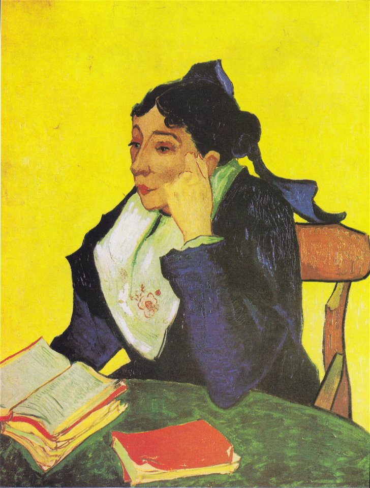 Van Gogh - L'Arléienne - Madame Ginoux mit Büchern