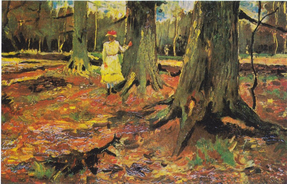Van Gogh - Mädchen in Weiß im Wald