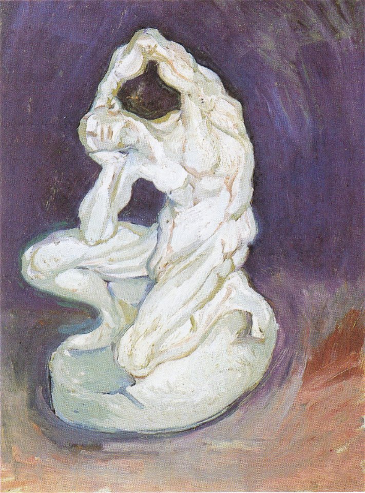 Van Gogh - Gipsmodell eines knienden Mannes