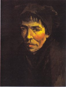 Van Gogh - Kopf einer Bäuerin mit dunkler Haube4